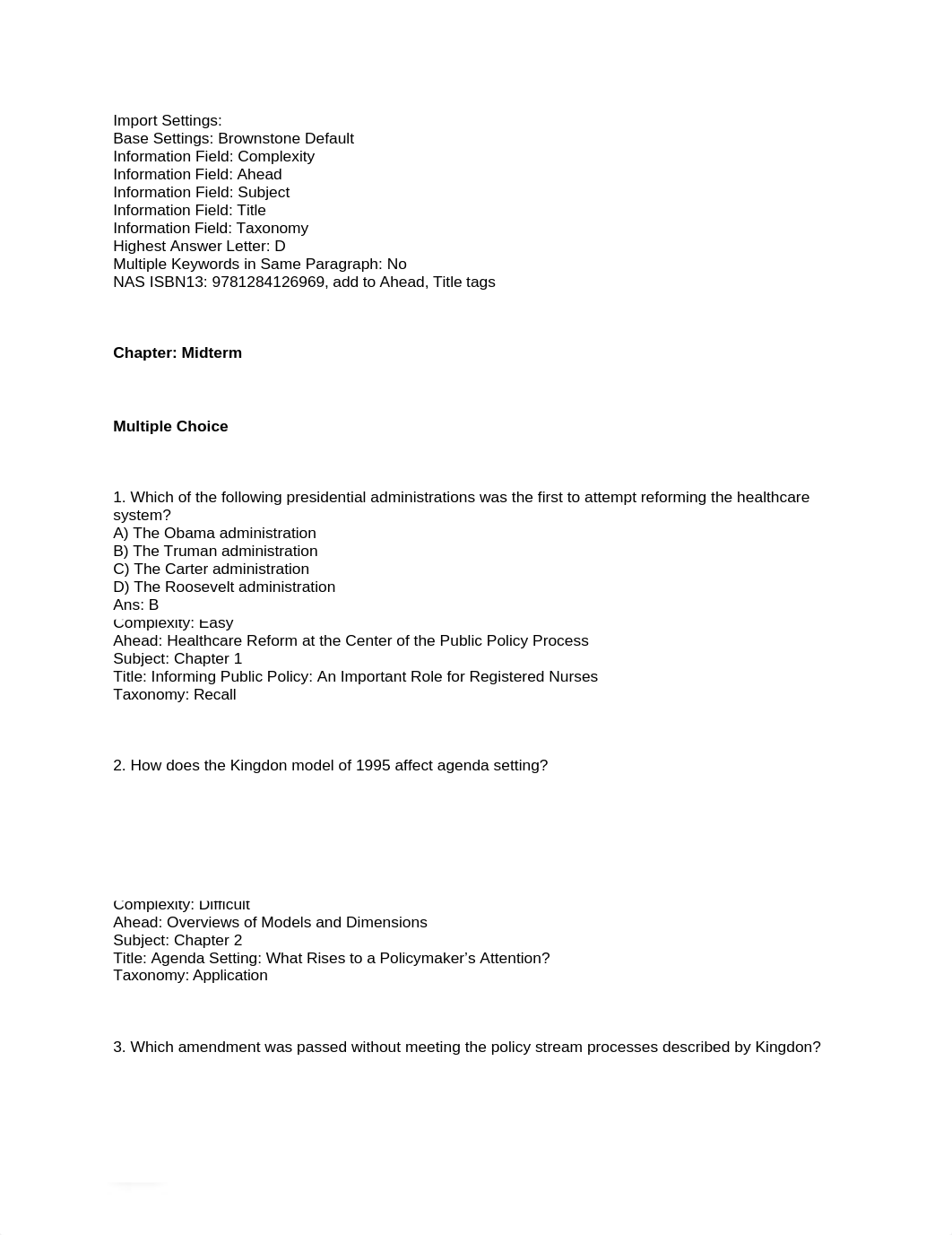 Health care and Policy Test bank.docx_dkyezrmo8xv_page1