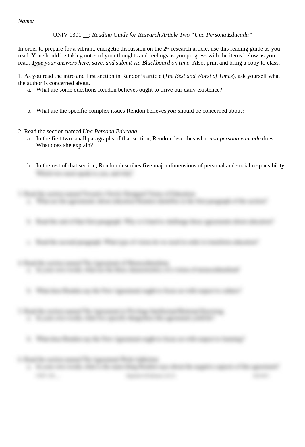 UNIV 1301 Reading Guide Assignment 2 - article 2 - Una Persona Educada by Rendon.docx_dkyg049mcfd_page1