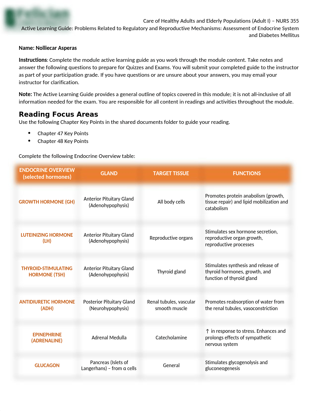 Module 8 ALG - Problems related Regulatory and Reproductive Mechanisms 1.docx_dkyh8rorkf4_page1