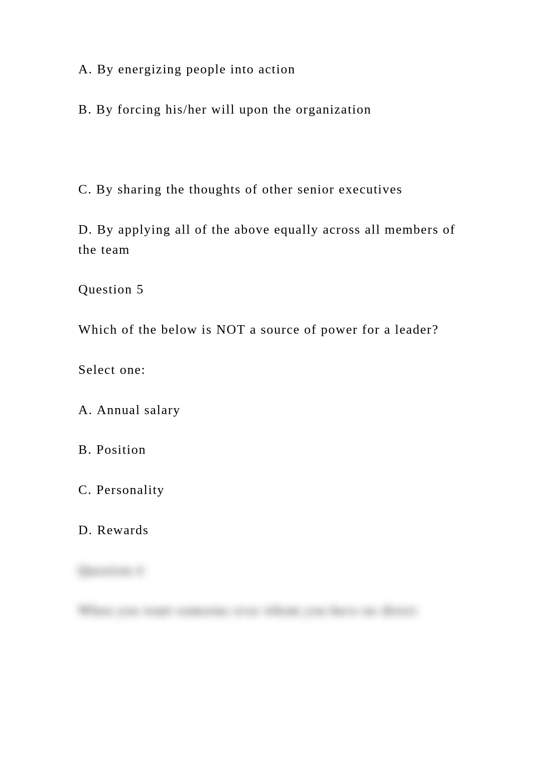 Question 1 Senior managers look for a leader who is S.docx_dkz1b1c4k1f_page4