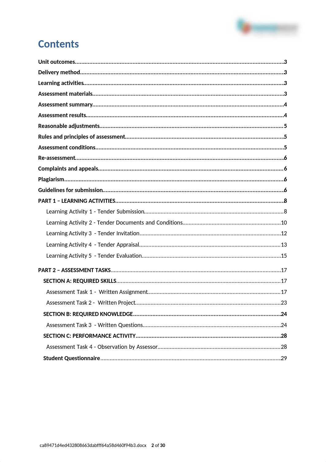 01. CPCCBC4013A Learning Activities and Assessment Tasks v2.5 Mar 2019 (1).docx_dkz60a7hxeg_page2