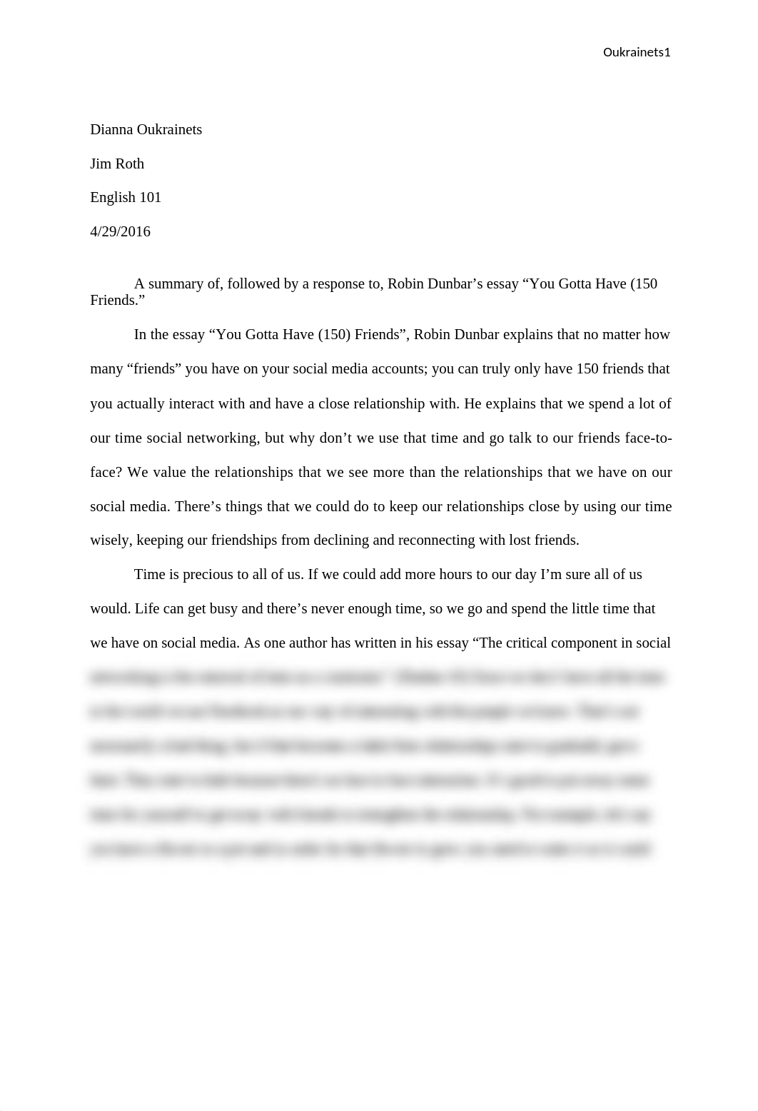 Essay #1 English 101.docx_dkzck3bu3u3_page1