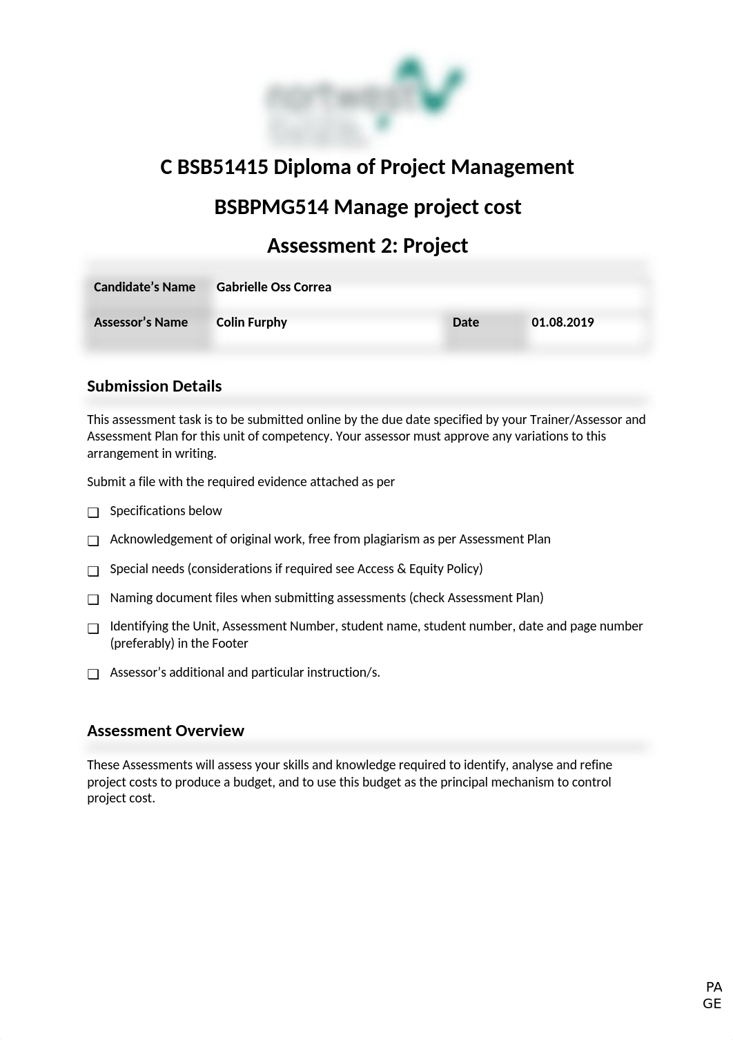 BSBPMG514_A2_Week 2_Gabrielle Oss Correa.docx_dkzlh5lqi00_page1