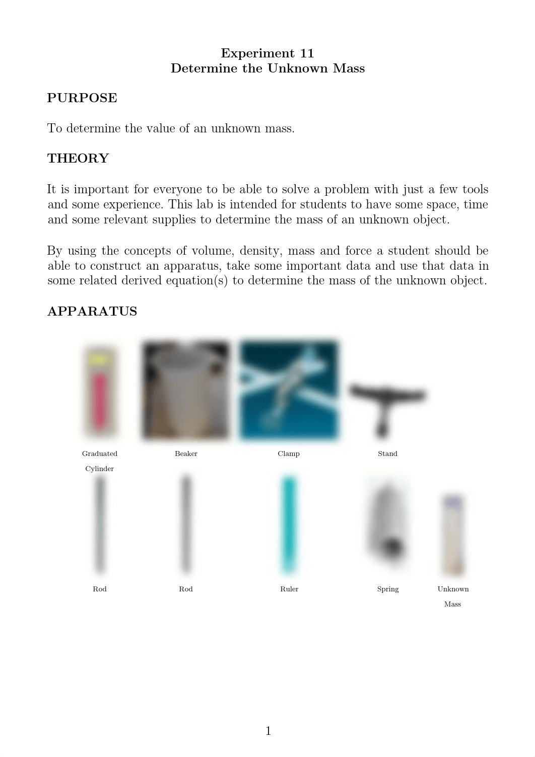 Experiment 11 Determine The Unknown Mass.pdf_dkzsfjgknqe_page1