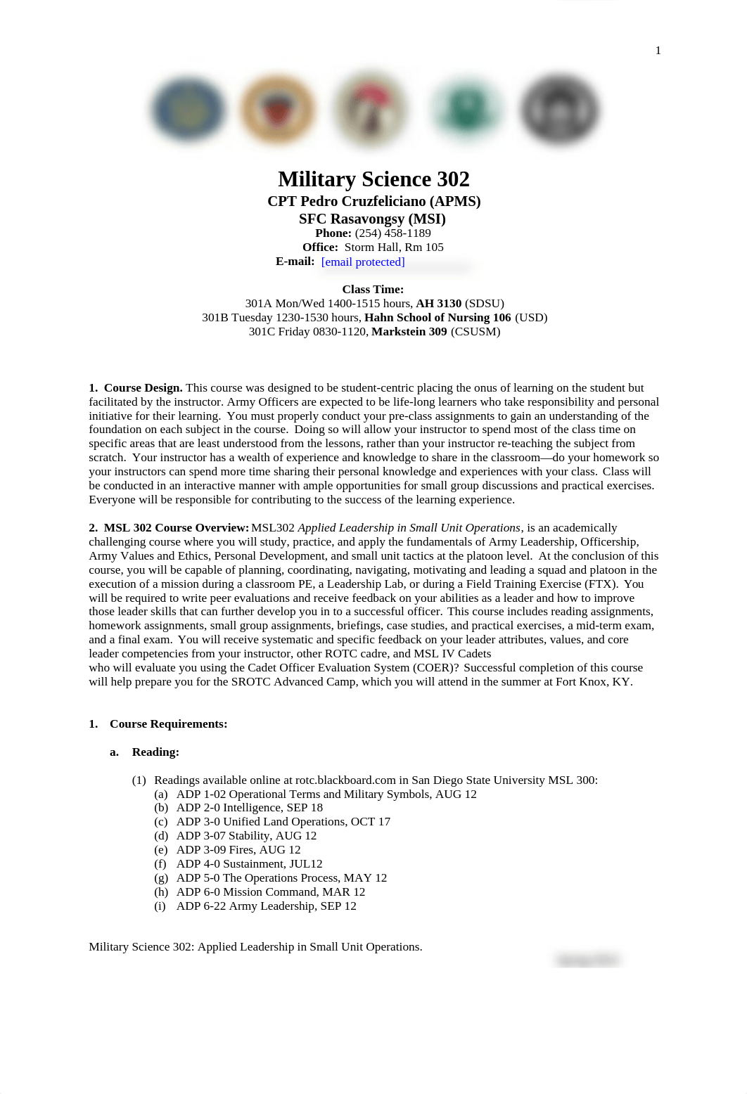 MSL302 SPRING 2019 Syllabus(1).docx_dl07wymj0kb_page1