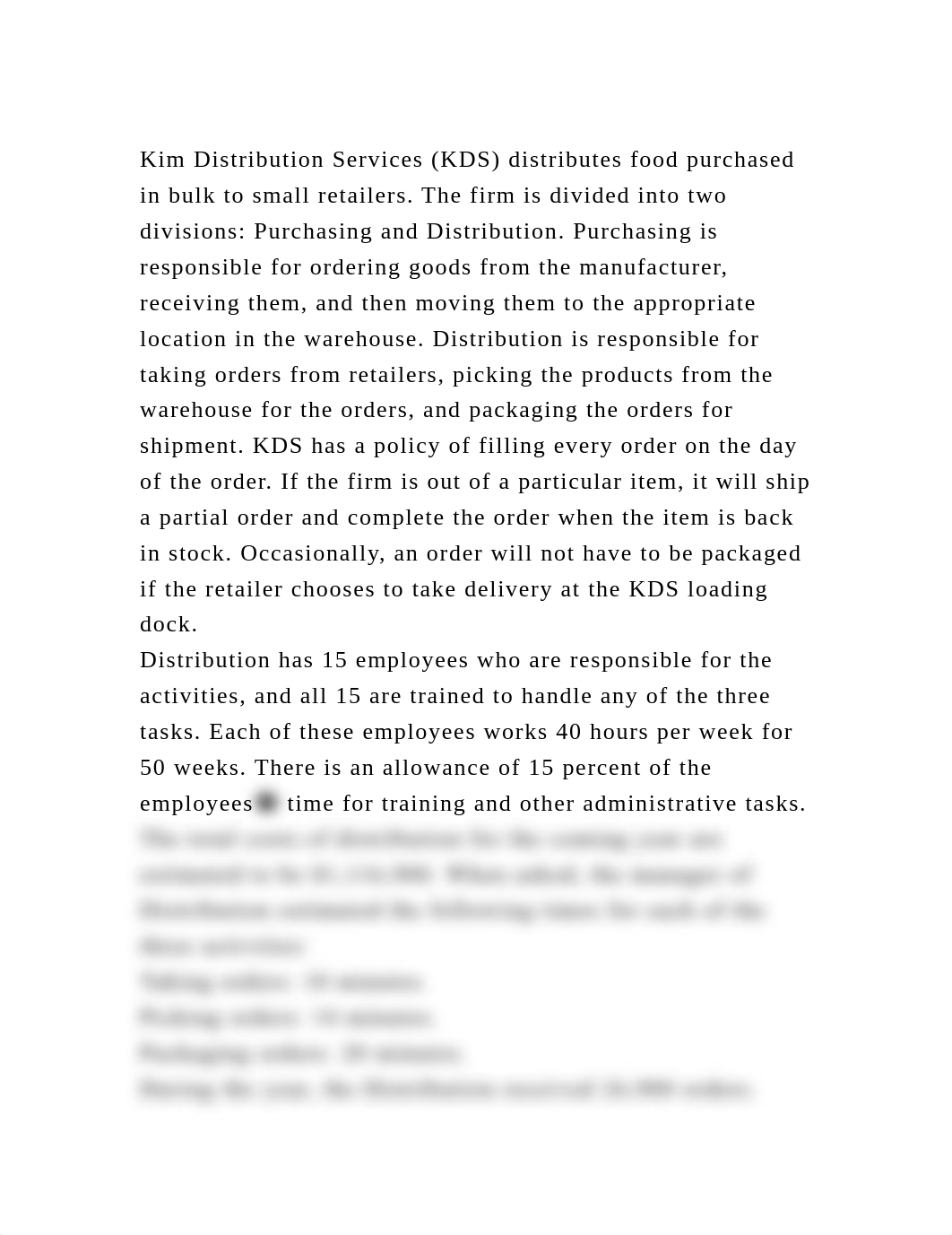 Kim Distribution Services (KDS) distributes food purchased in bulk t.docx_dl0j149g9e2_page2
