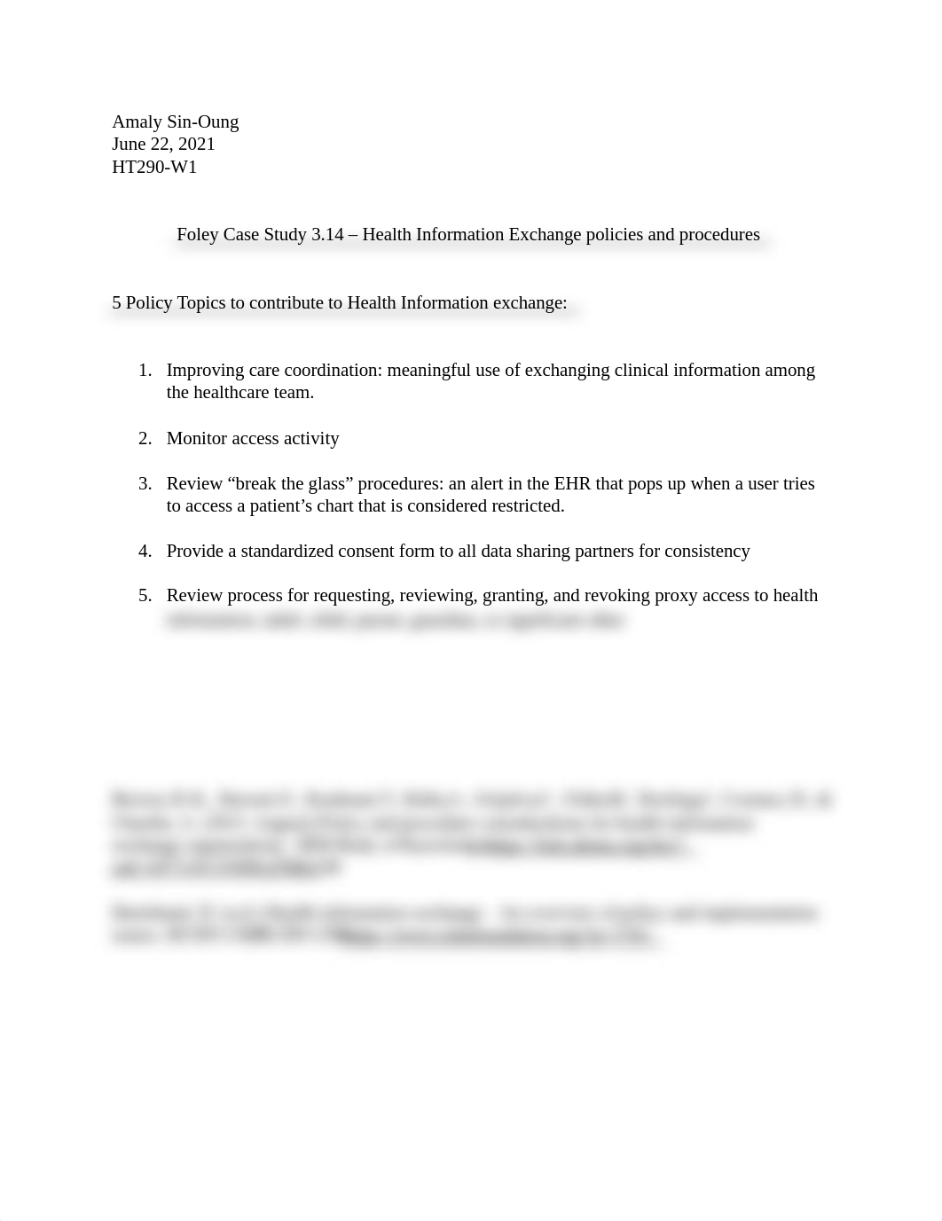 Amaly's Foley Case Study 3.14 - Health Information Exchange policies and procedures.docx_dl0mi4dg18b_page1