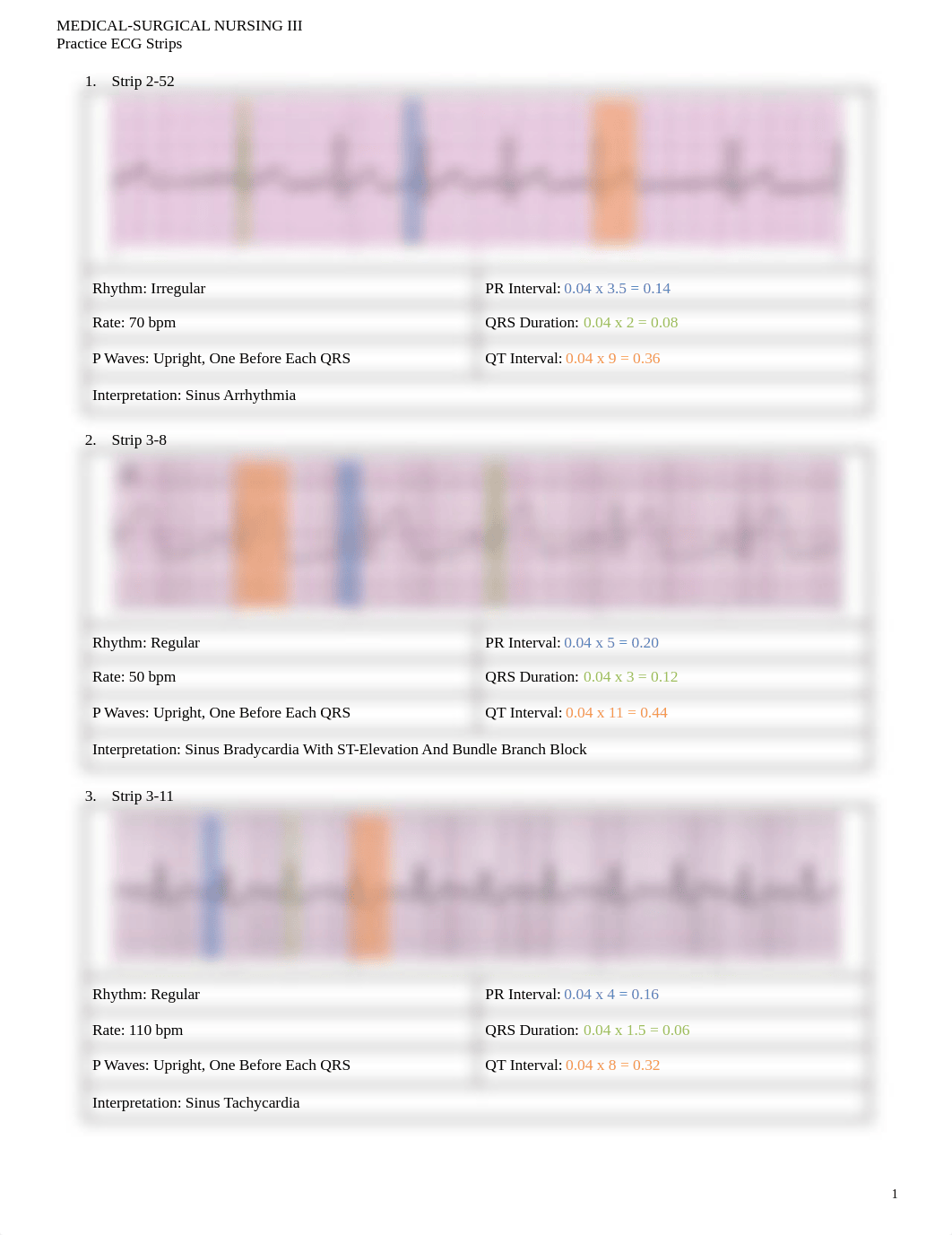 MS III - Practice ECG Strips (Key).pdf_dl0oq2yv9w1_page1