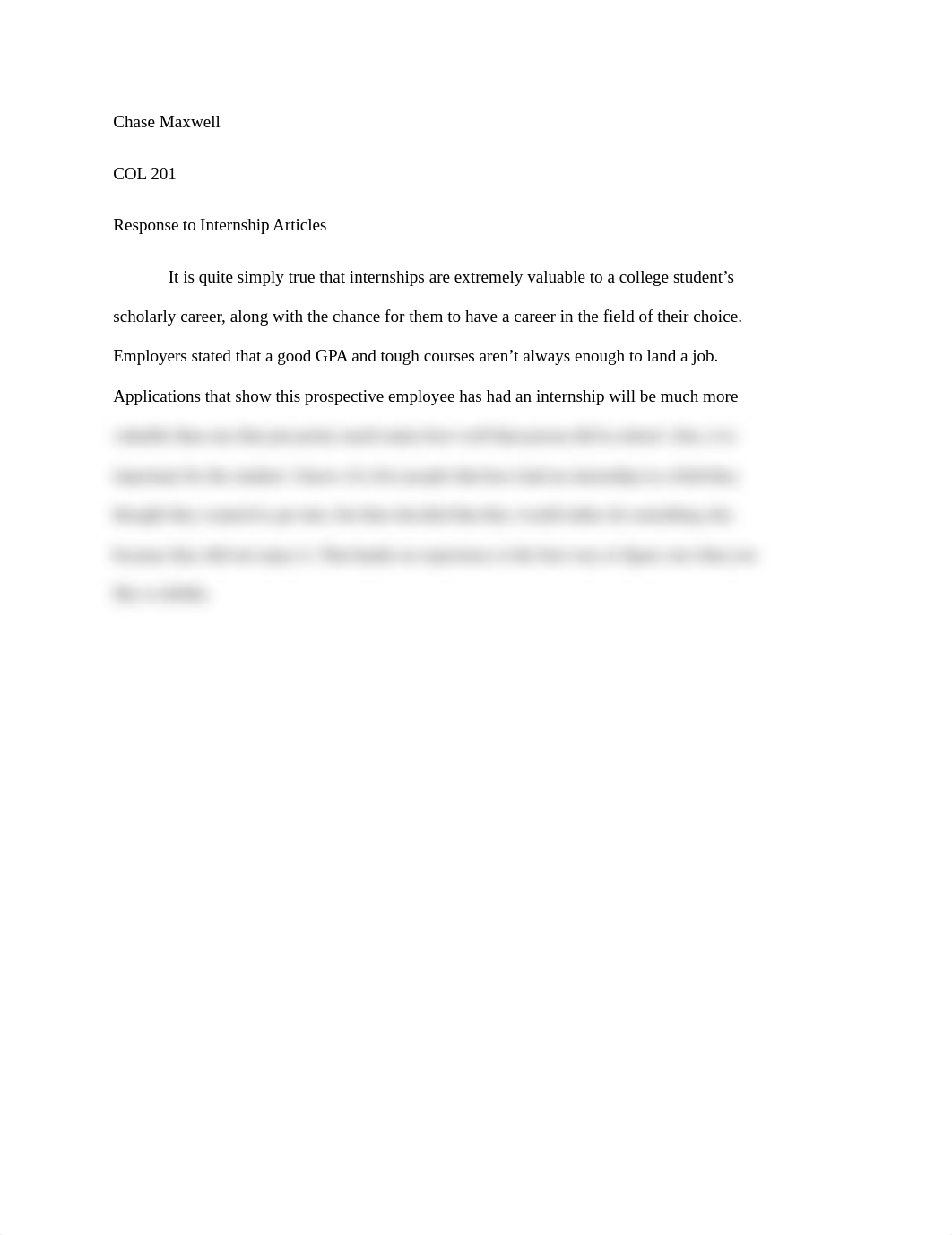 Response to Internship essays_dl11c8su64p_page1