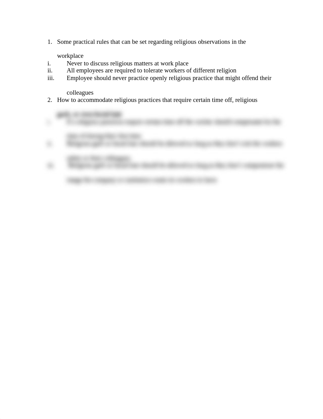 issues regarding religious practice at work place.docx_dl15xkl8i83_page1