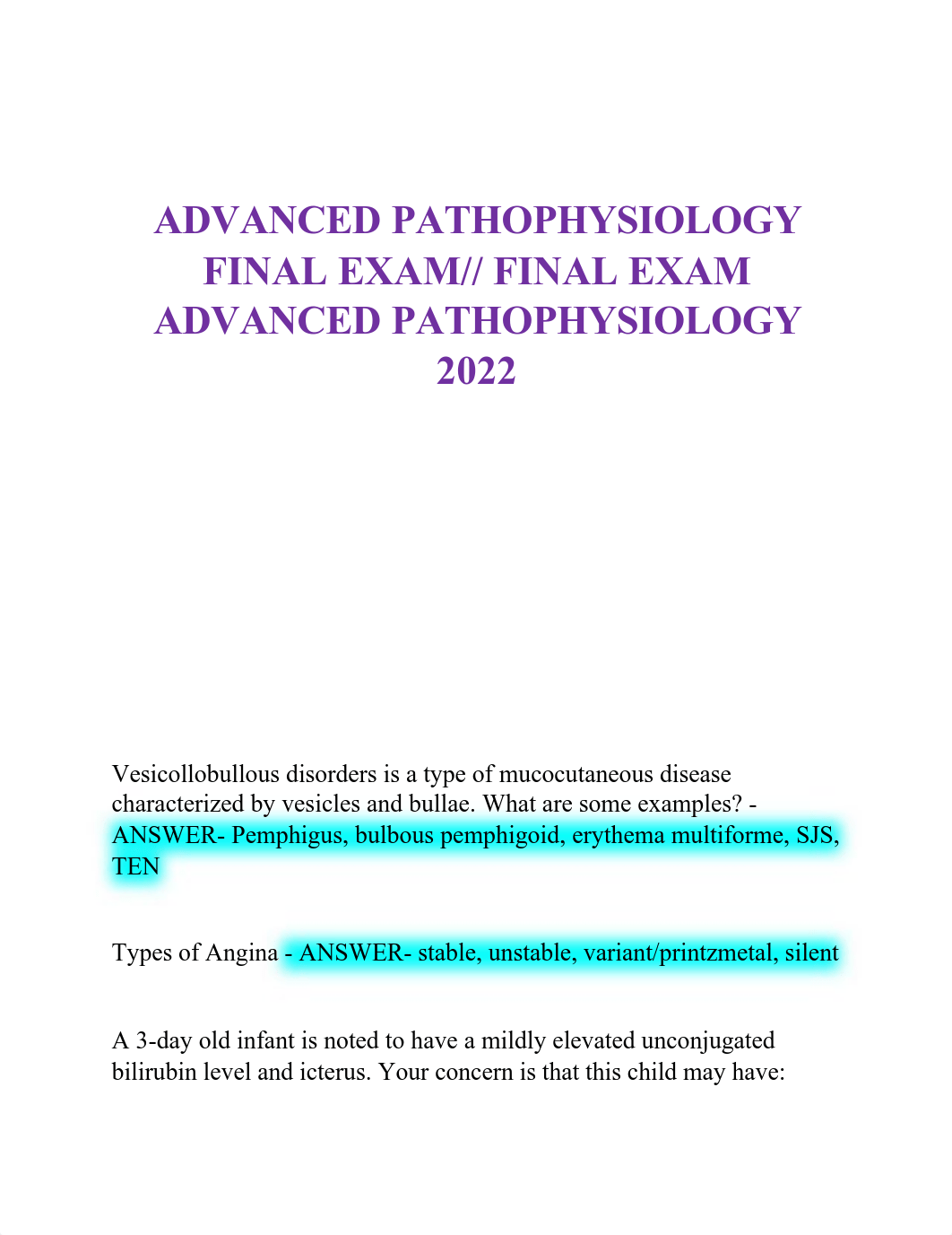 ADVANCED PATHOPHYSIOLOGY FINAL EXAM.pdf_dl172y0qddn_page1