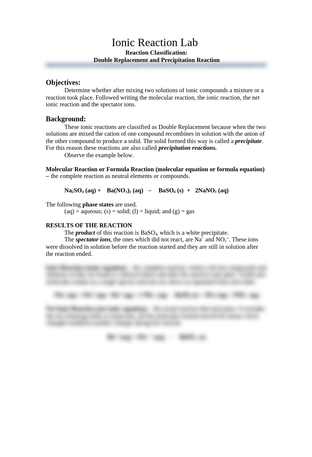 Reaction Between Ions in Solution Lab 2014 Chem A.doc_dl186qkp06p_page1