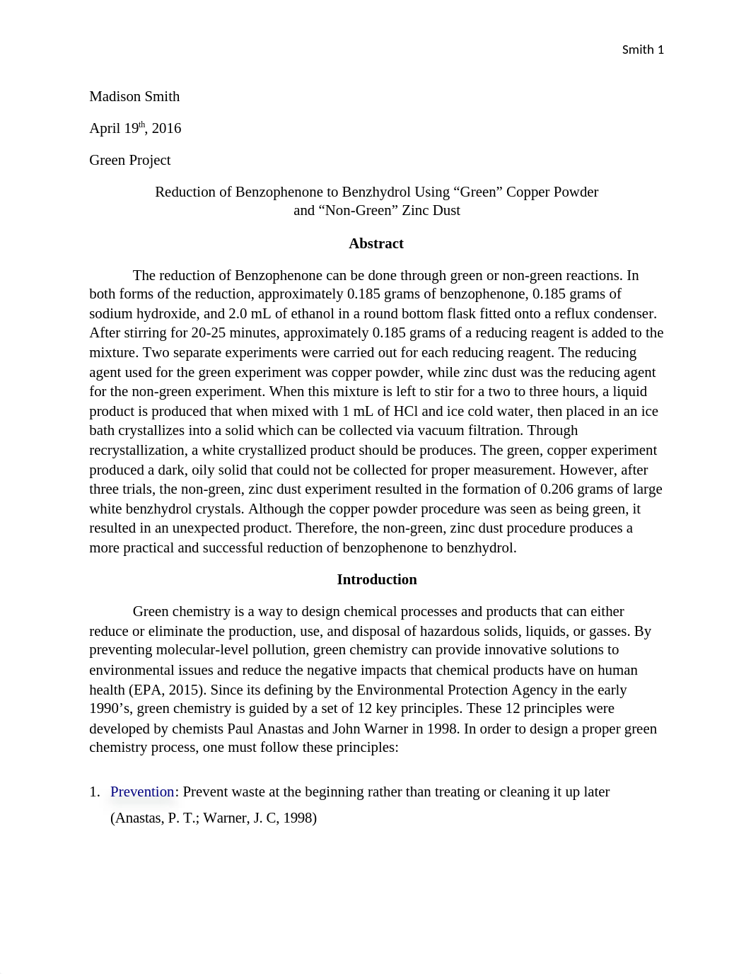 Reduction of Benzophenone to Benzhydrol_dl2315to8mk_page1