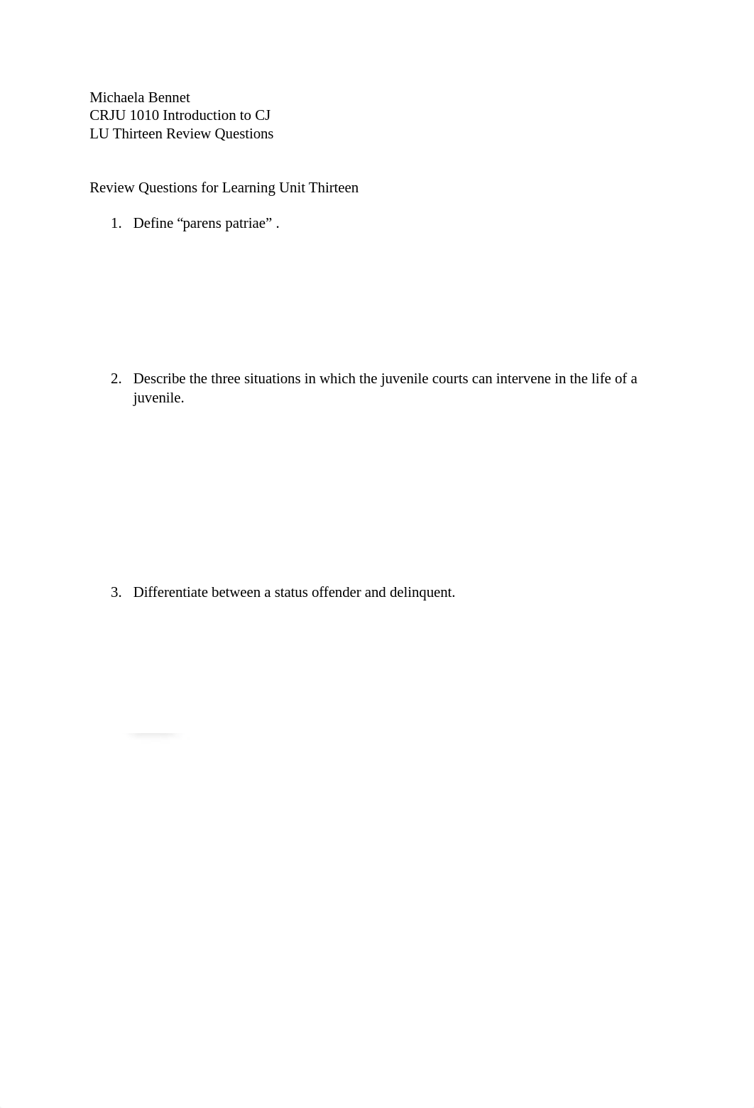 Michaela Bennett- LU Thirteen Review Questions.docx_dl23jhze0zy_page1