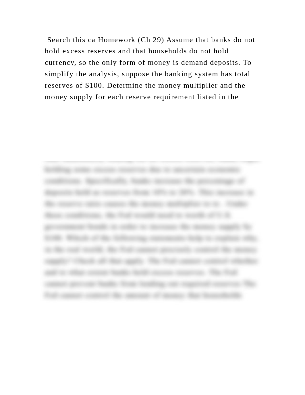 Search this ca Homework (Ch 29) Assume that banks do not hold excess .docx_dl2b2mi4xkm_page2