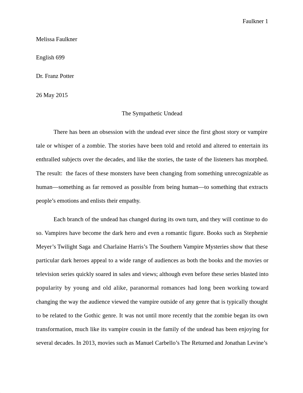 The Sympathetic UnDead Melissa Faulkner Capstone Project.docx_dl2byaa7q34_page1