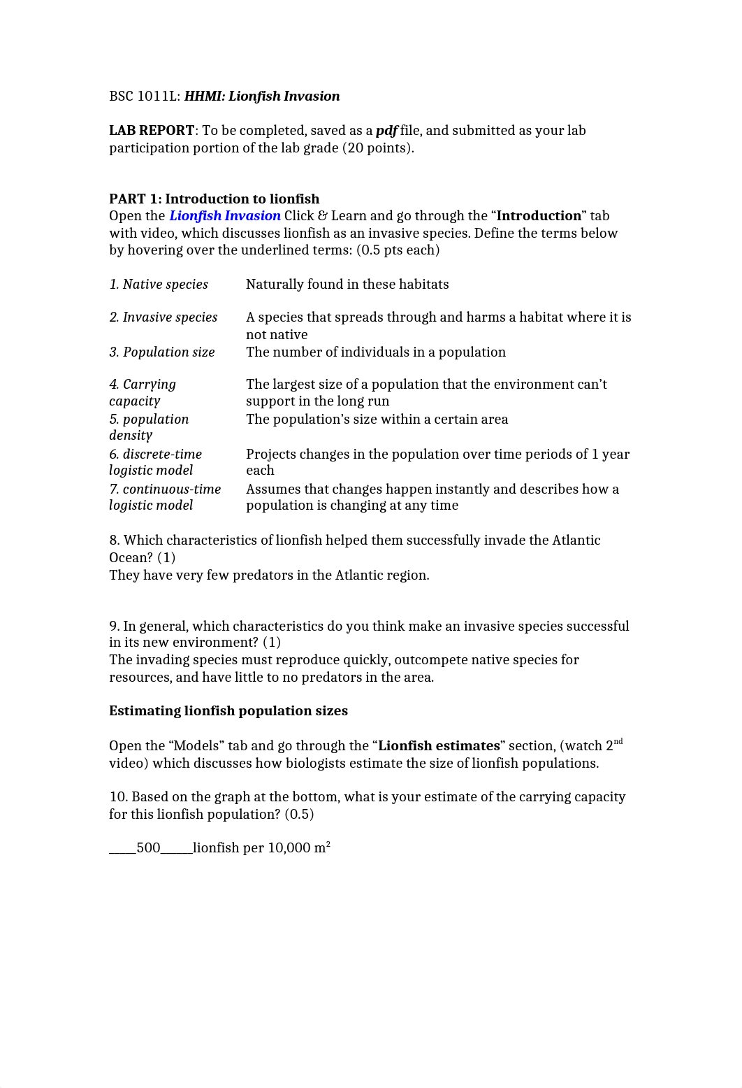 HHMI Lionfish Invasion LAB REPORT.docx_dl2iomxtf6q_page1