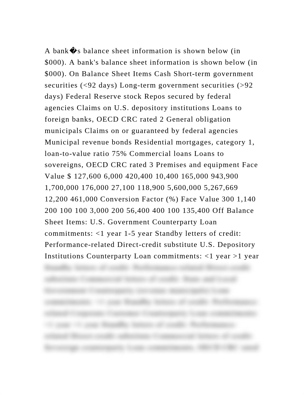 A bank�s balance sheet information is shown below (in $000). A bank.docx_dl2ium36vef_page2