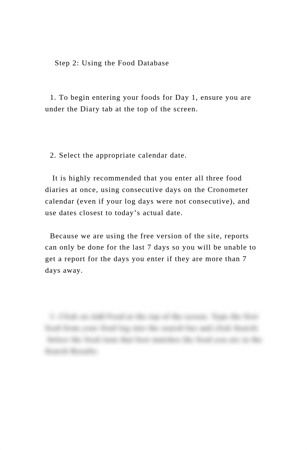 Part II Diet Analysis       Step 1 Creating a P.docx_dl2kzngkbgq_page4