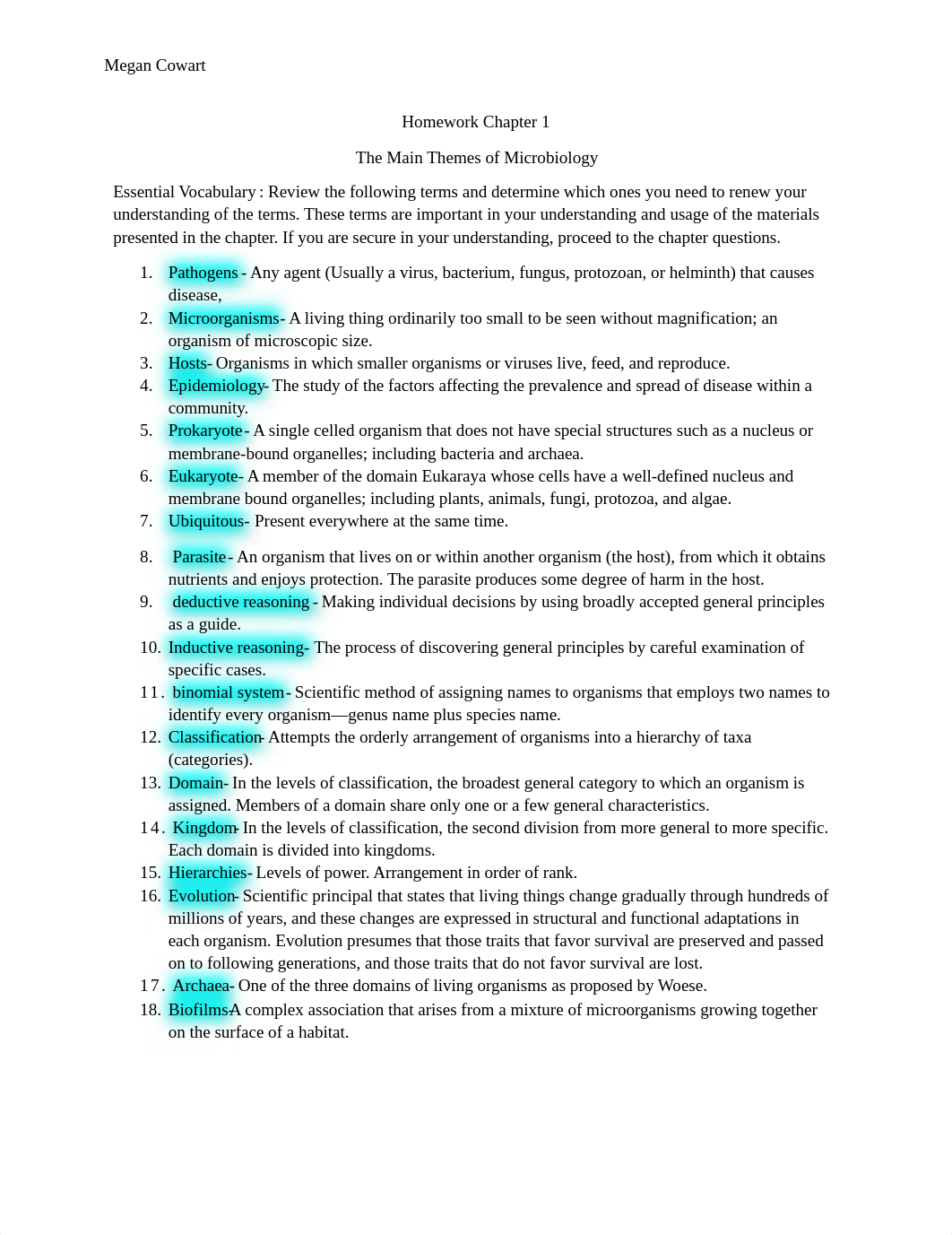 Microbiology Chapter 1 Megan Cowart.docx_dl2nchvq5sc_page1