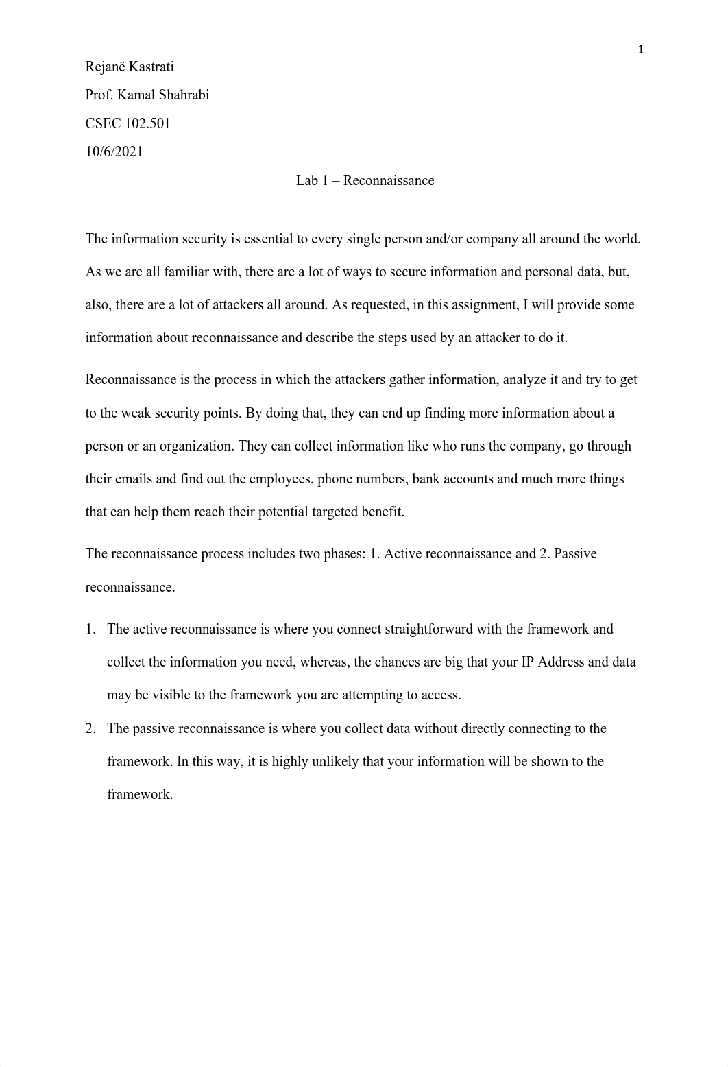 Rejanë Kastrati - Lab 1 - Reconnaissance.pdf_dl3ksoiuy03_page1