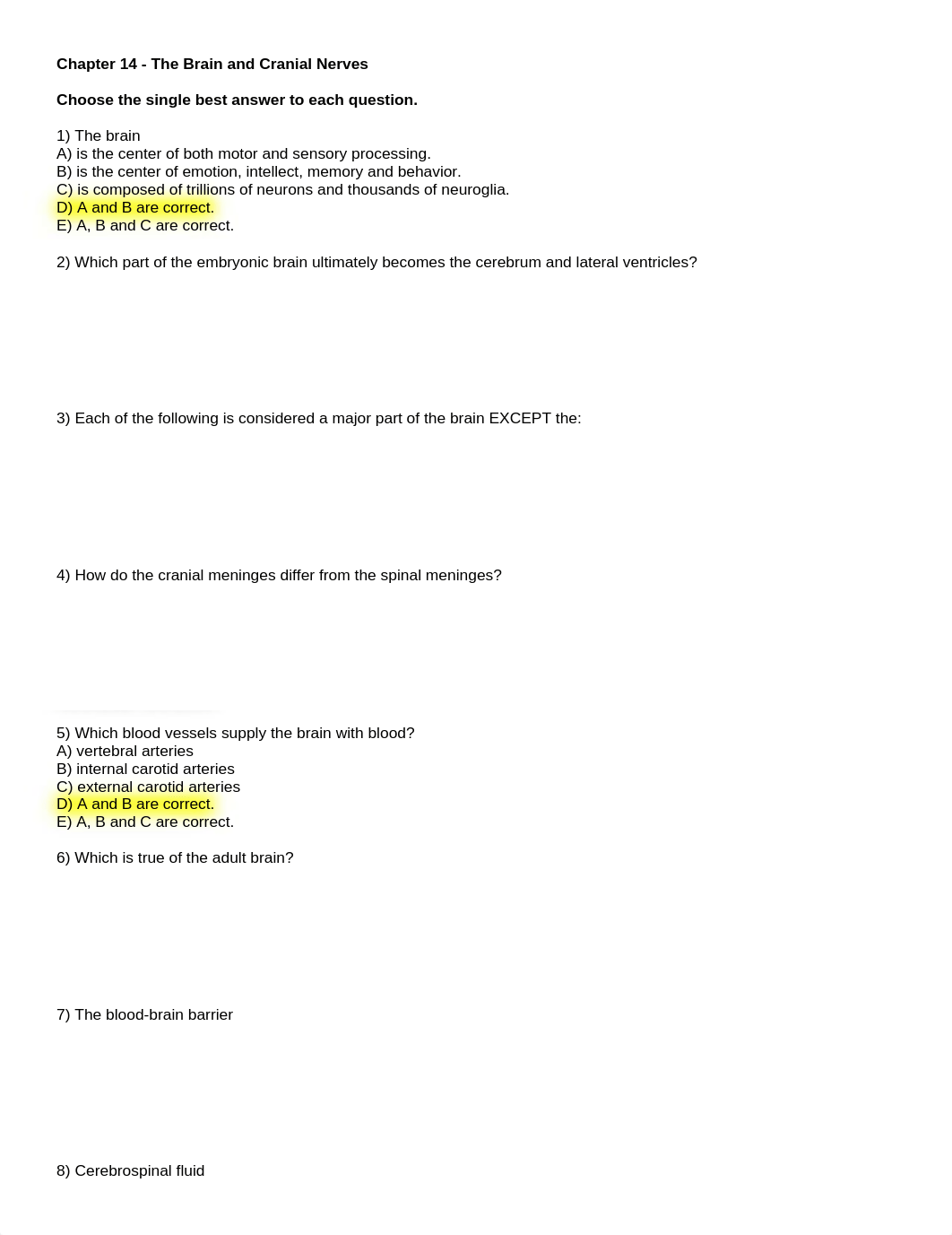 Chapter 14 - The Brain and Cranial Nerves_dl3m4be85el_page1