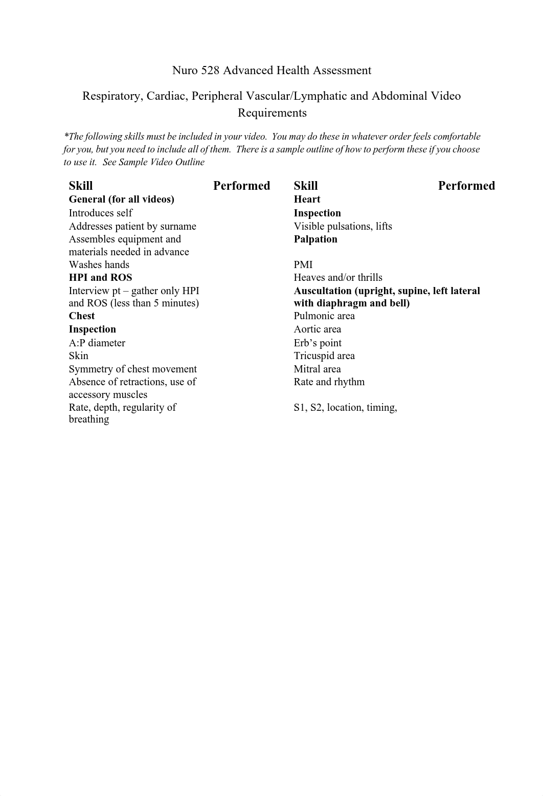 respiratory, cardiovascular, peripheral vascular or lymph and abdominal systems video requirements.p_dl3m6evj9ix_page1