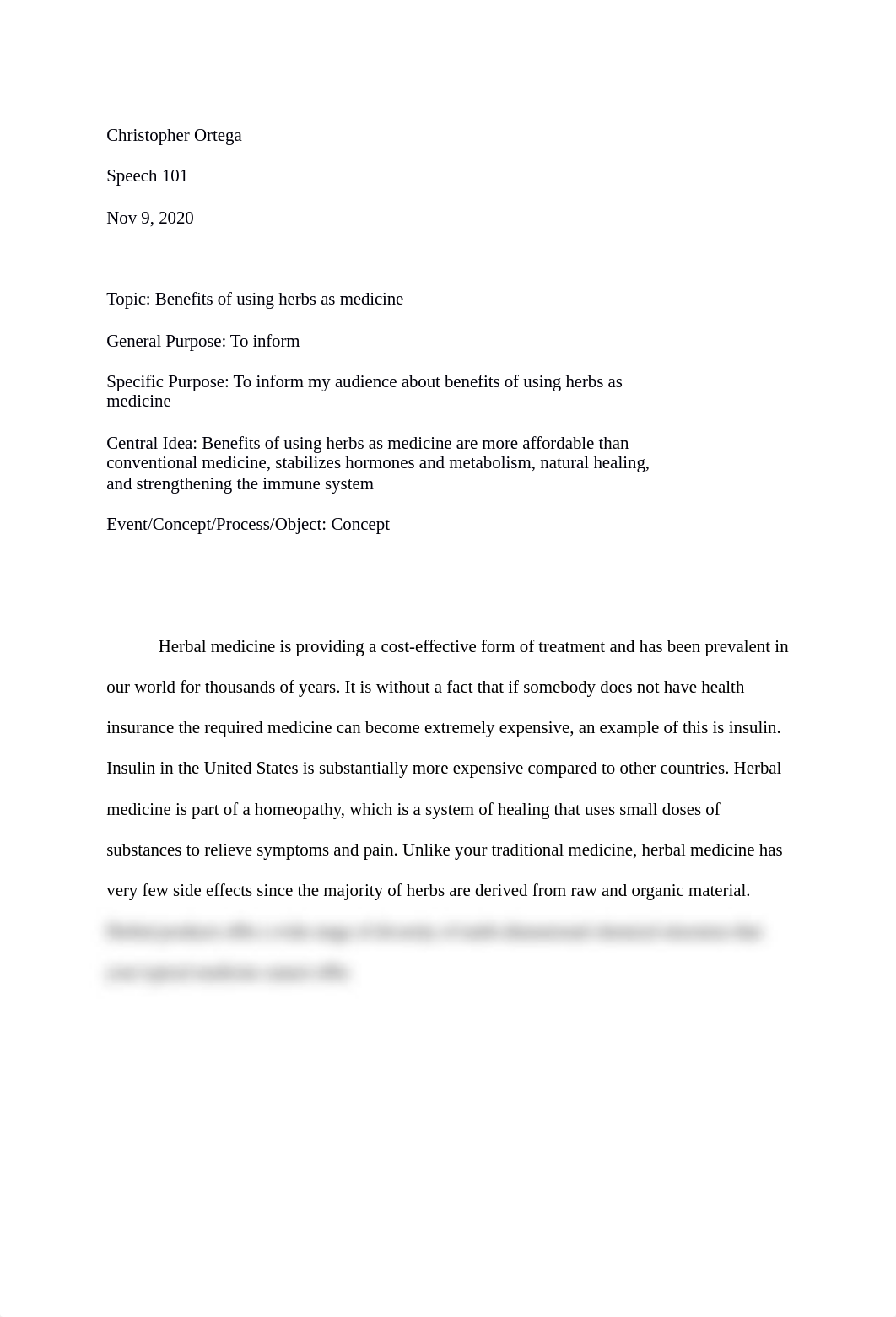 Herbal medicine_Speech 101.docx_dl3m7ewigf4_page1