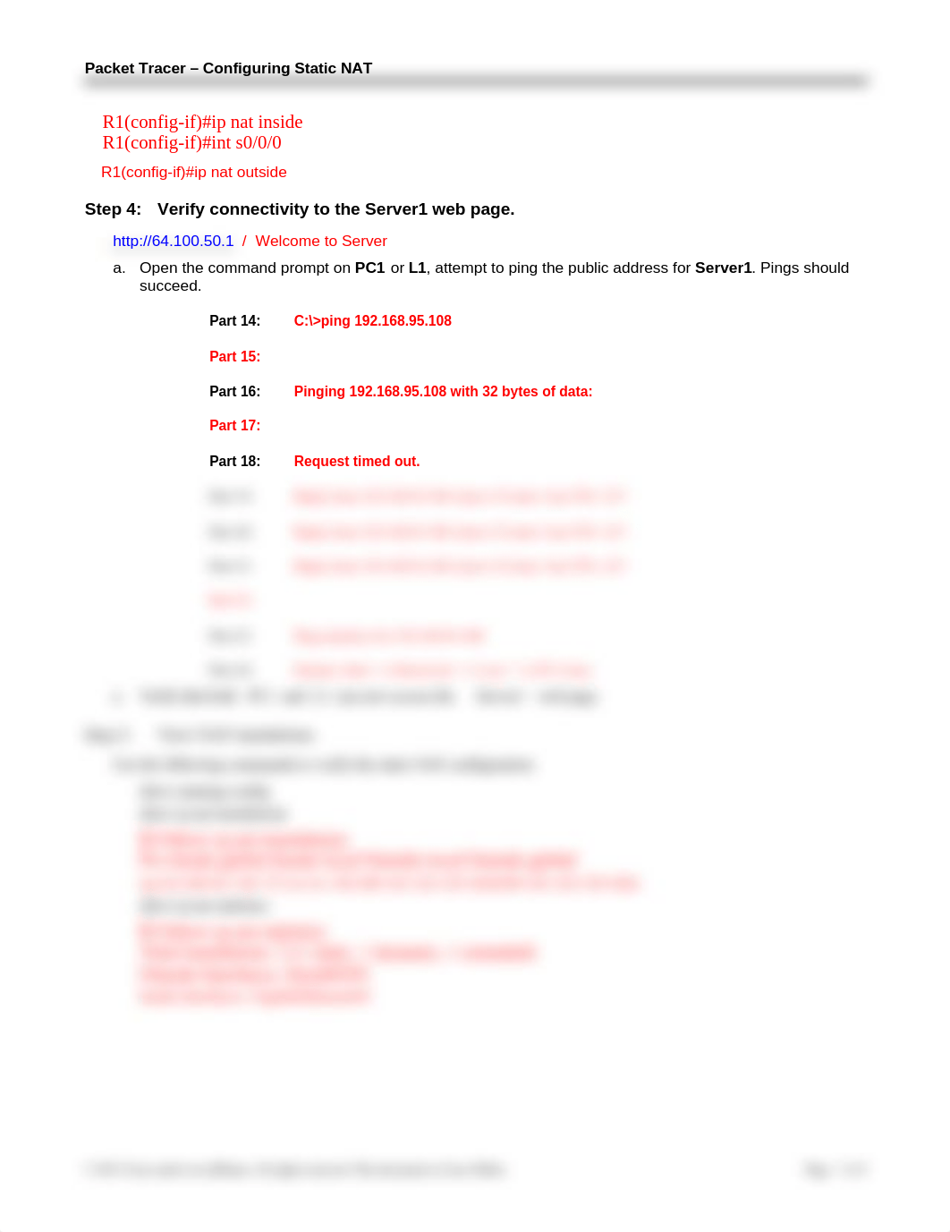 NETW 205 WK6 9.2.1.4 Packet Tracer  - Configuring Static NAT PTLABS.docx_dl3qytyri5p_page3