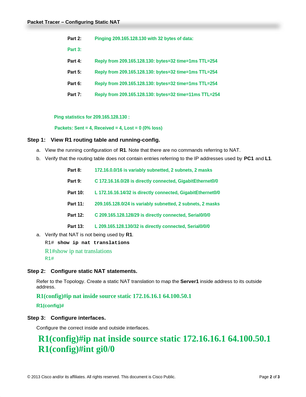 NETW 205 WK6 9.2.1.4 Packet Tracer  - Configuring Static NAT PTLABS.docx_dl3qytyri5p_page2