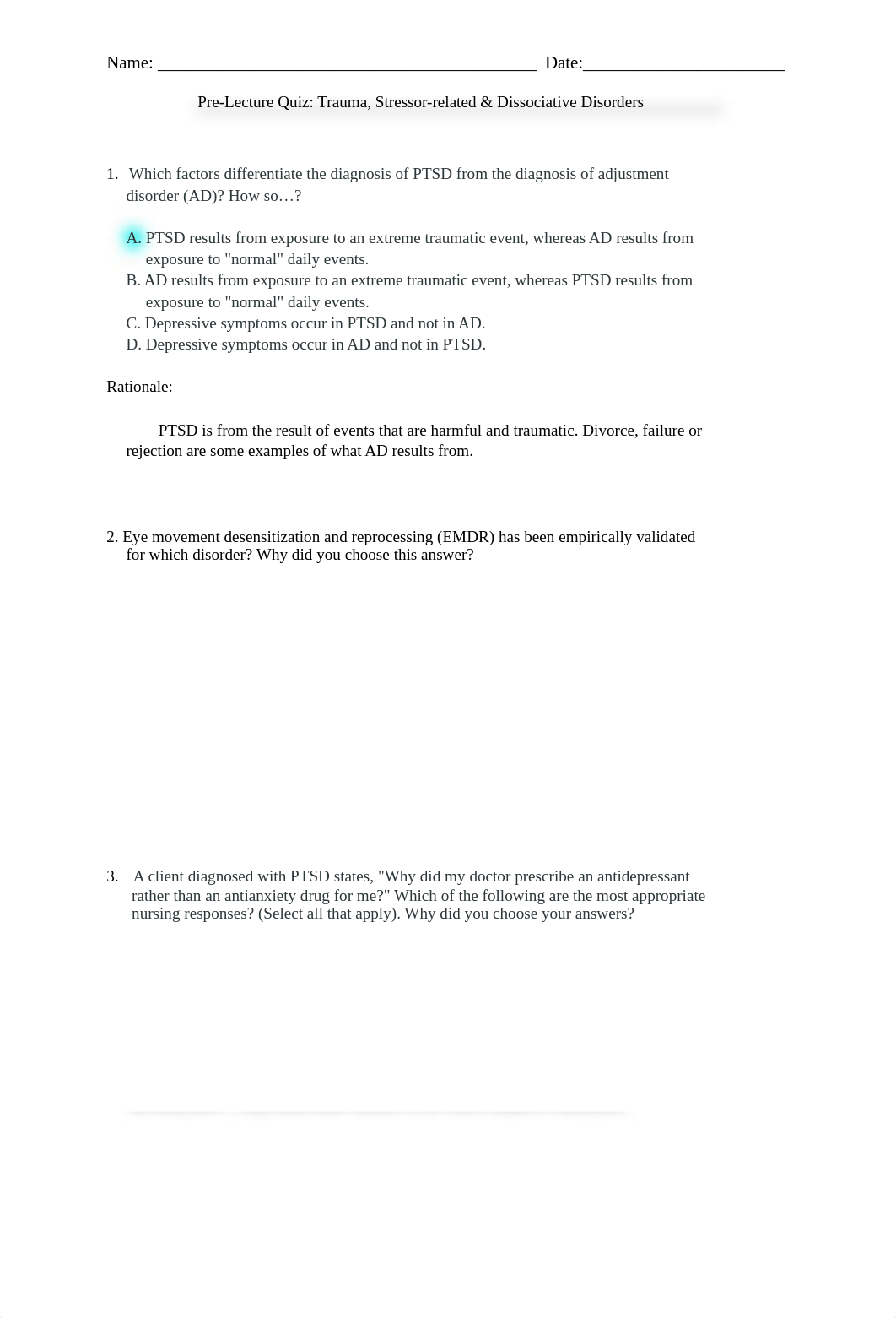 Trauma, Stressor-Related, and Dissociative Disorders Quiz.NA.docx_dl3setucgbx_page1