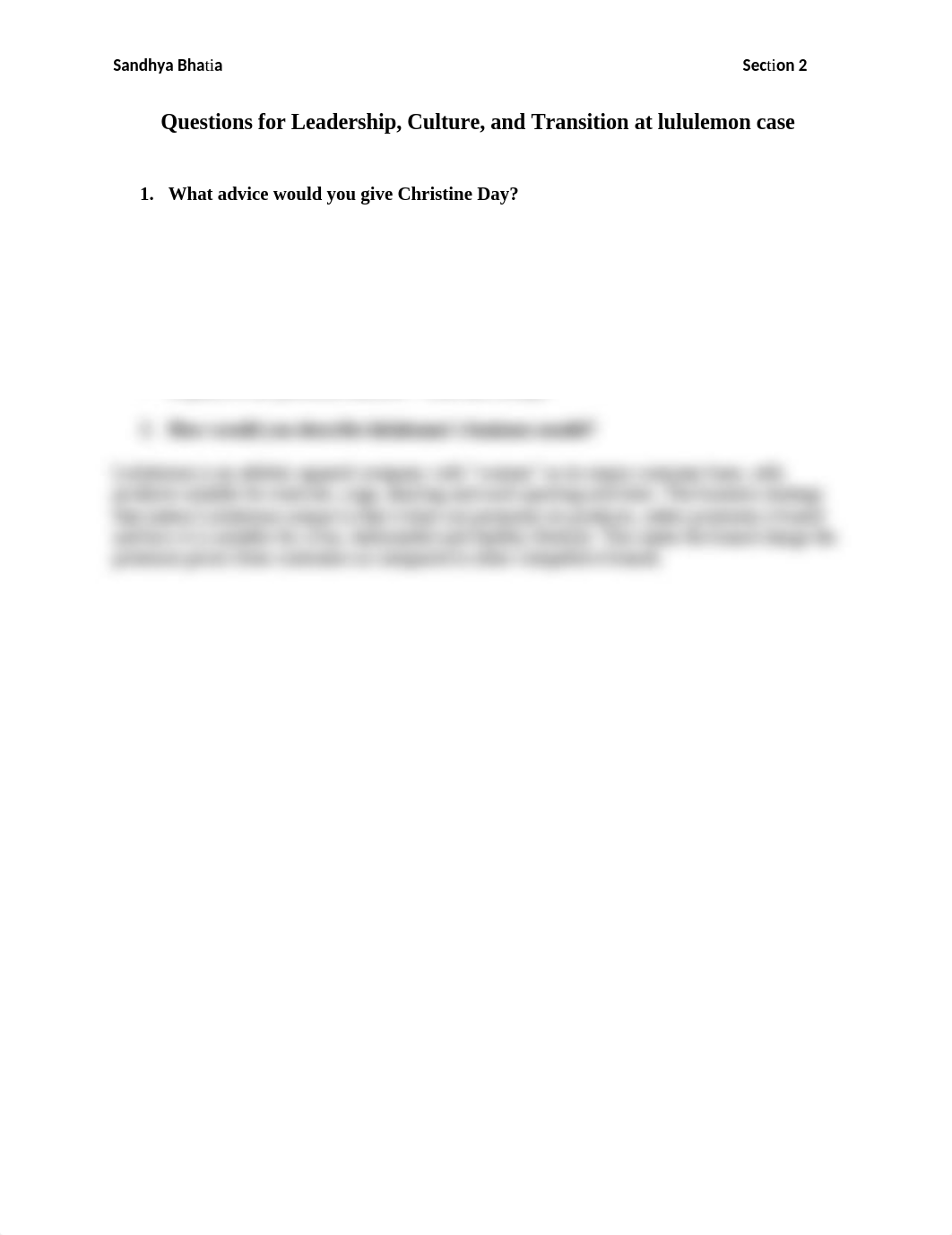 Leadership, Culture, and Transition at lululemon_Sandhya Bhatia.docx_dl3wfr9s0rg_page1