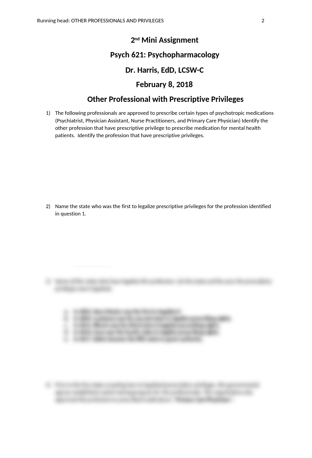 Psych 621 Other Profession with Prescriptive Privileges  2 8 18 2nd Mini Assignment.docx_dl3y0oe47xv_page2