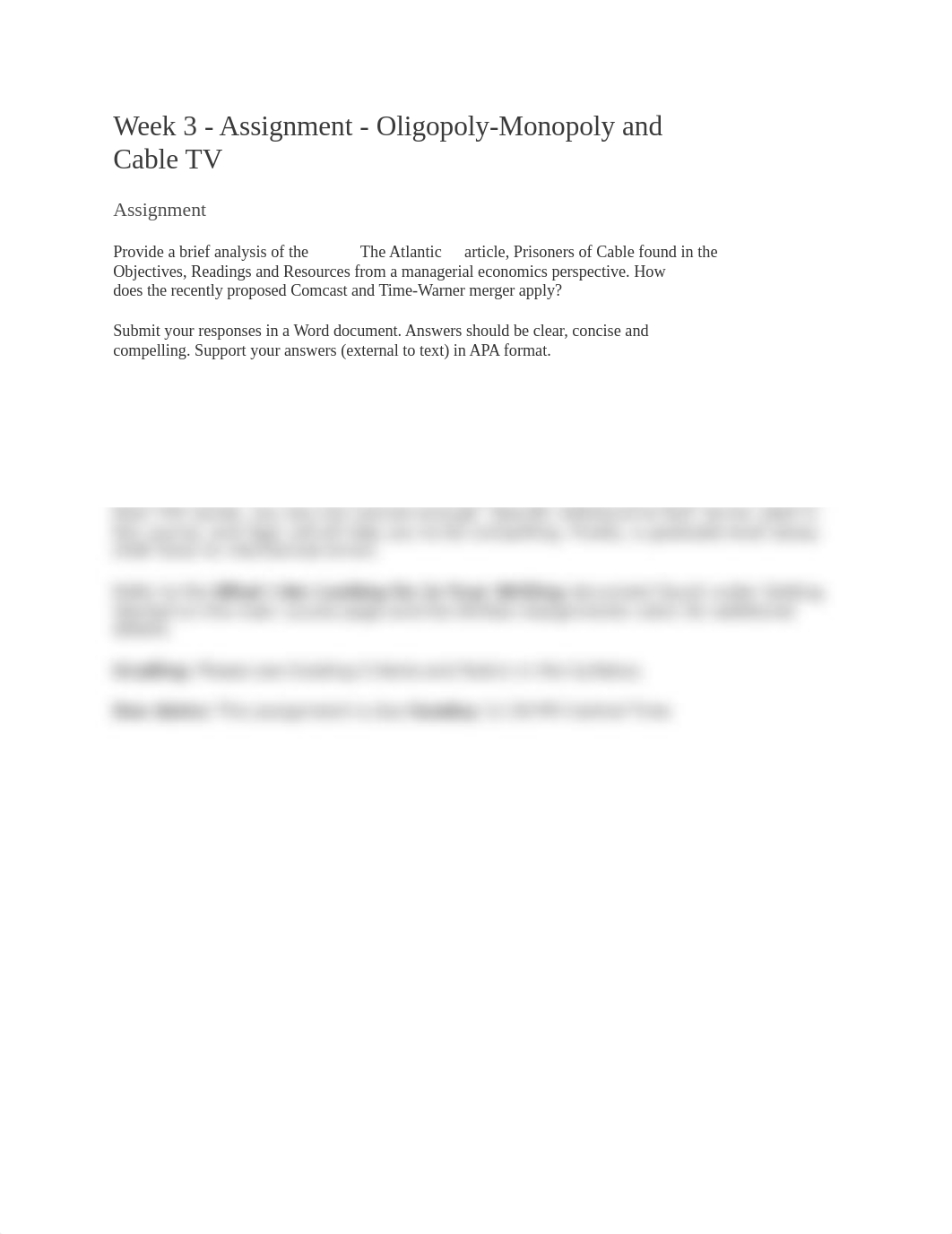 Week 3 - Assignment - Oligopoly-Monopoly and Cable TV.docx_dl4ax6mnzvt_page1