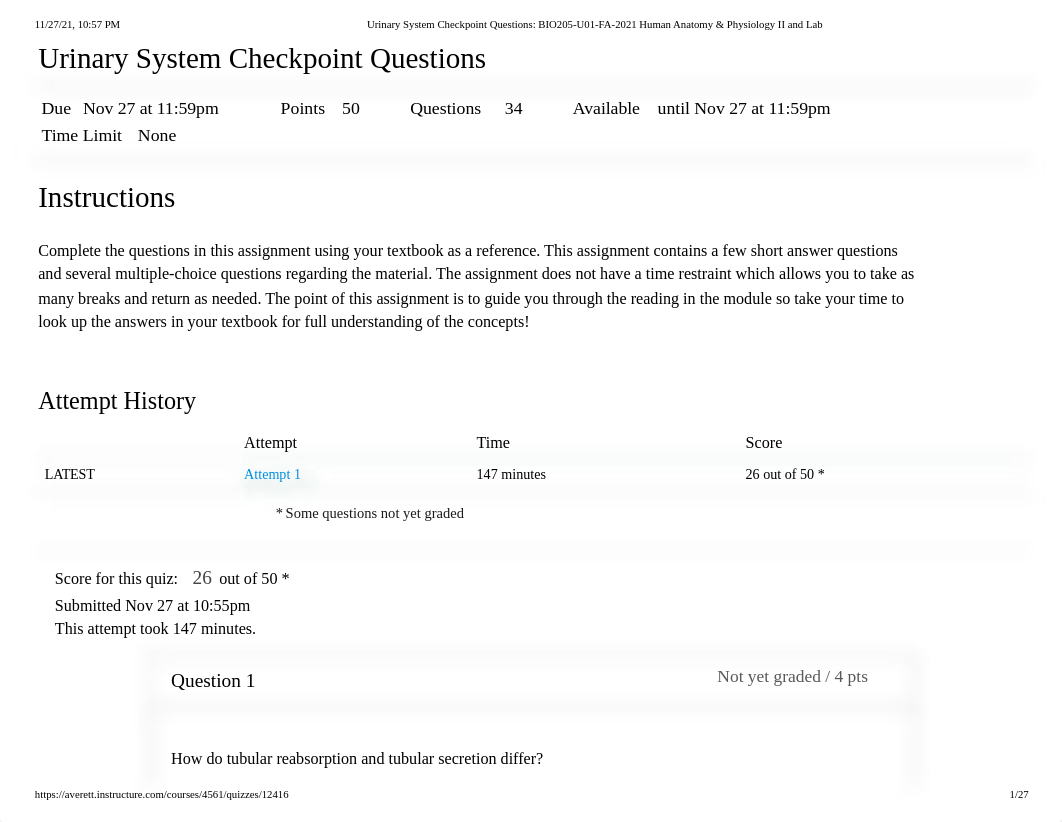 Urinary System Checkpoint Questions_ BIO205-U01-FA-2021 Human Anatomy & Physiology II and Lab.pdf_dl4efse7l8t_page1