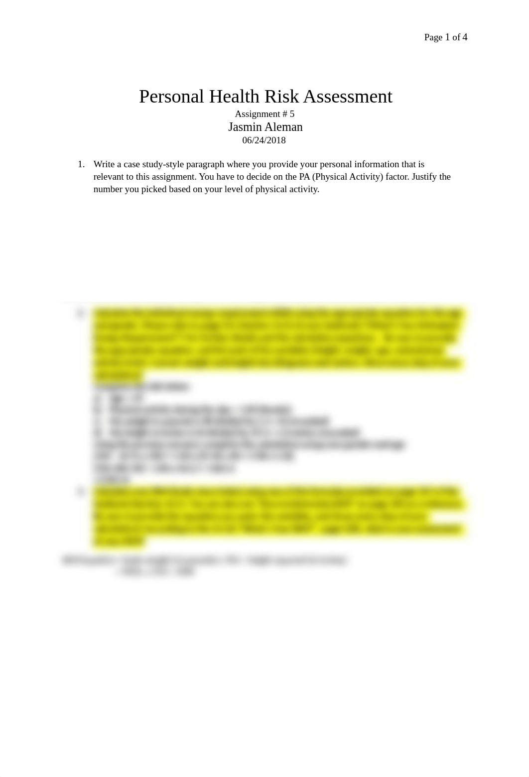 Nutrition - Assignment 5 - Health Risk Asses. Jasmin Aleman 2018.docx_dl4rc2qfjrm_page1