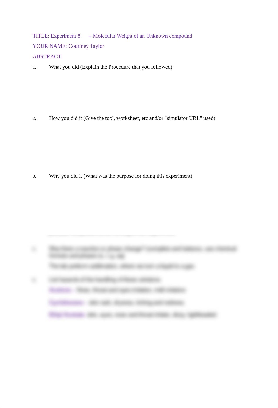 Exp #8_Molecular_ Weight_ Last Name_ First name section number Report Template.pdf_dl4vm5gzb0i_page1