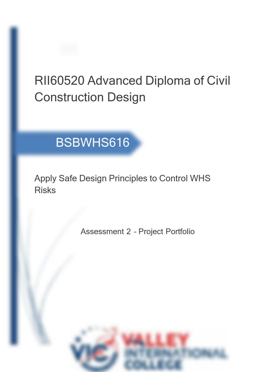 BSBWHS616 Student Assessment 2 Project Portfolio.pdf_dl4wri6dnlk_page1