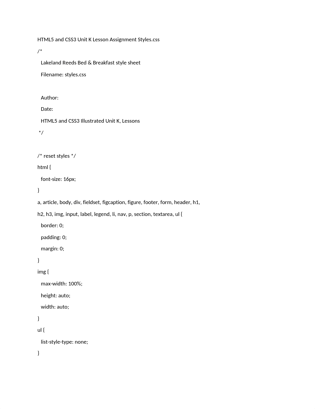 HTML5 and CSS3 Unit K Lesson Assignment StylesCSS.docx_dl57t87fkj2_page1