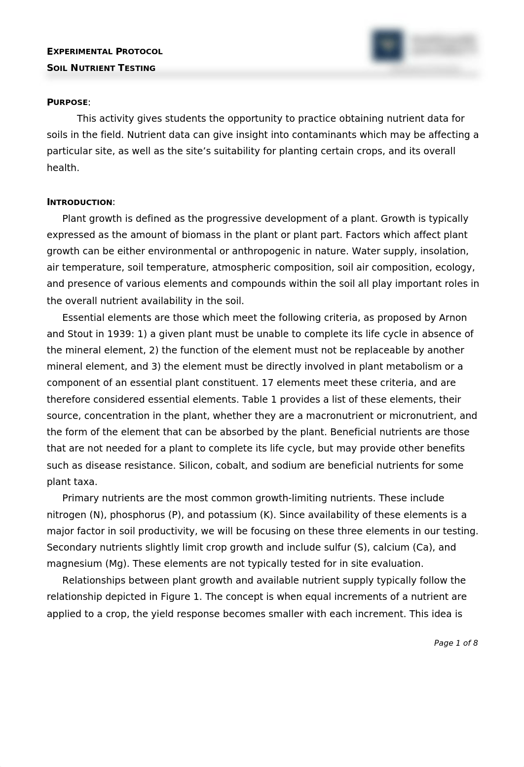 Lab 6 Soil Nutrient Testing .docx_dl5kf8ik30c_page1