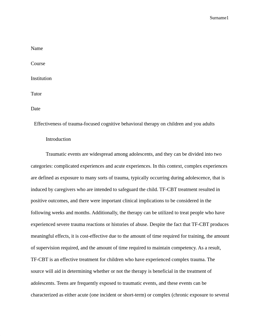 effectiveness of trauma-focused cognitive behavioral therapy on children and young adults.docx_dl5n2ejpwql_page1