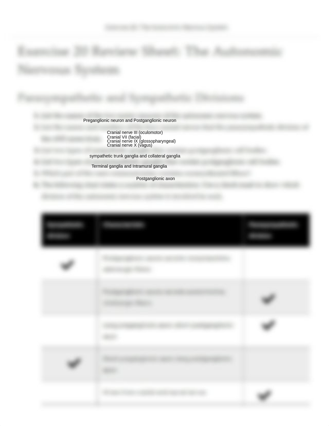 Ex20 Review sheet - The Autonomic Nervous System (1).pdf_dl5ymzw2vws_page1