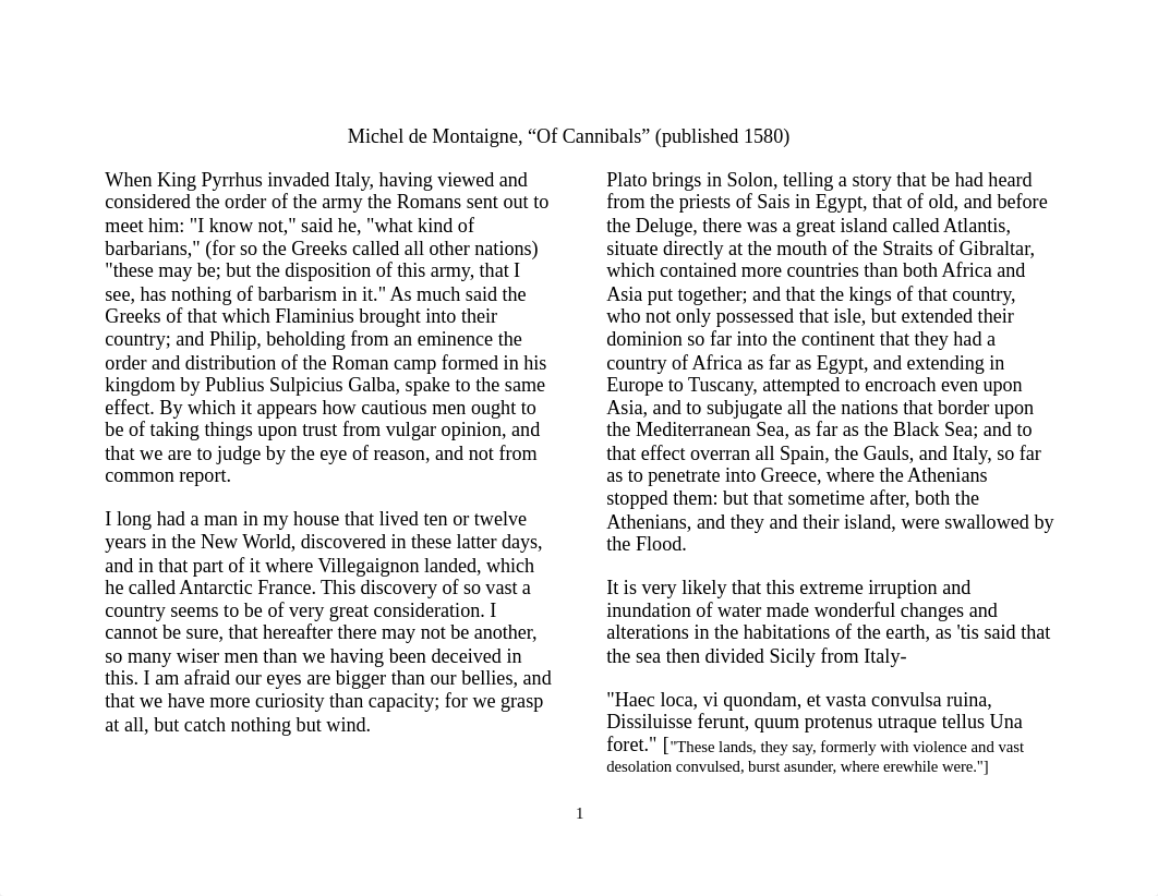 Michel de Montaigne Of Cannibals_dl5z7t6g5k3_page1