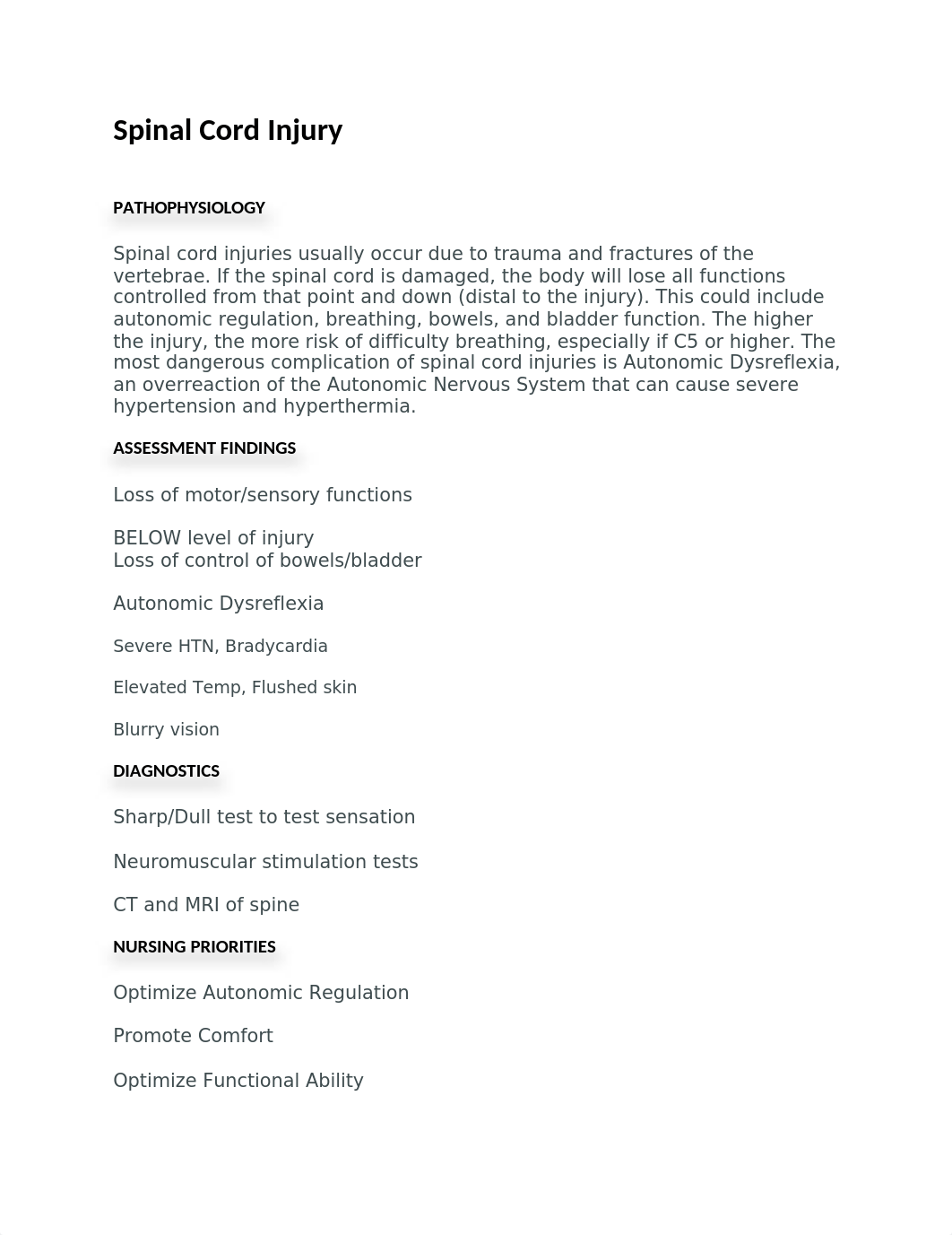 Spinal Cord InjuryAL CORD INJURY PATHOCHART.docx_dl64u4rkqbb_page1