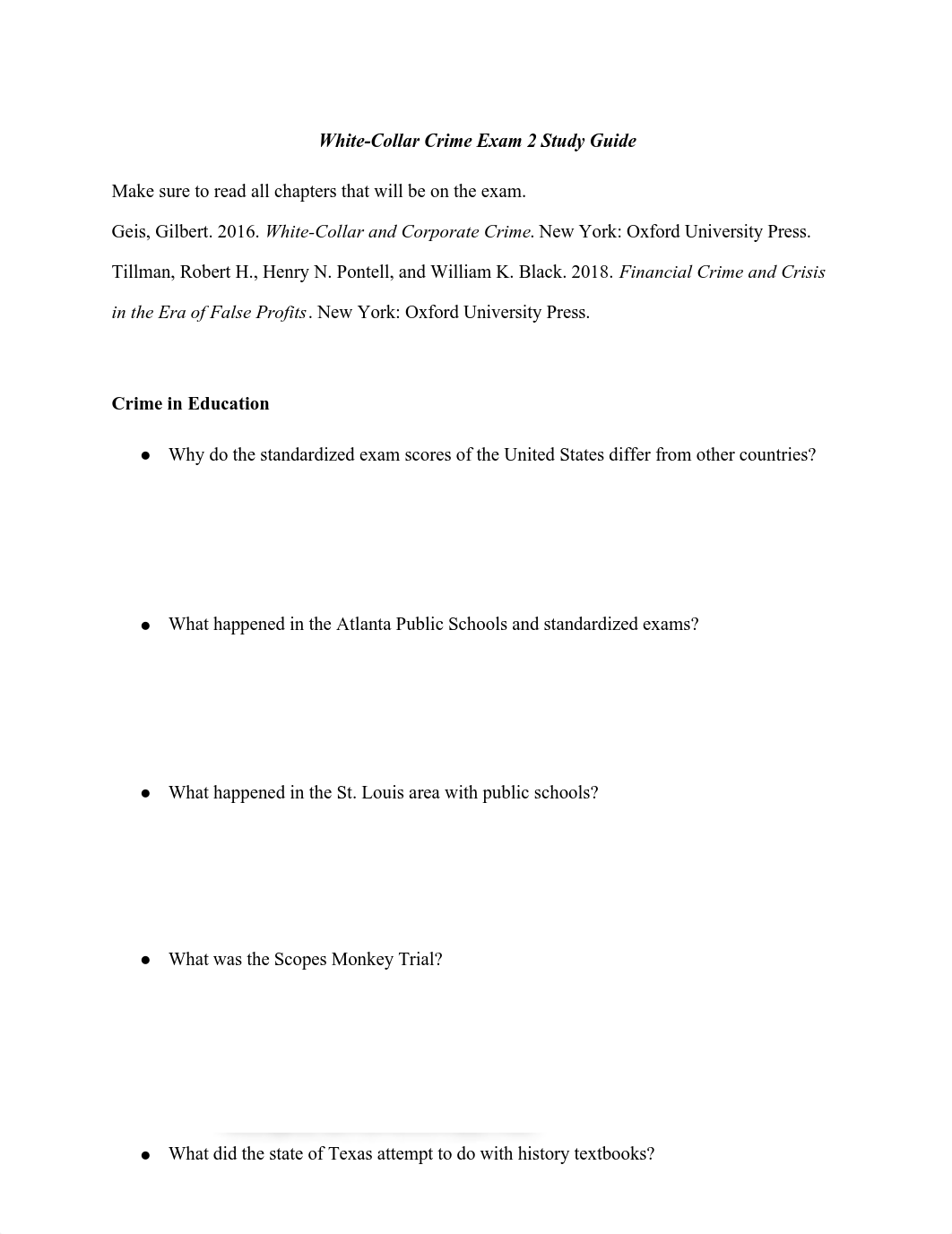 White-Collar Crime Exam 2 Study Guide (1).pdf_dl6aola6bs7_page1