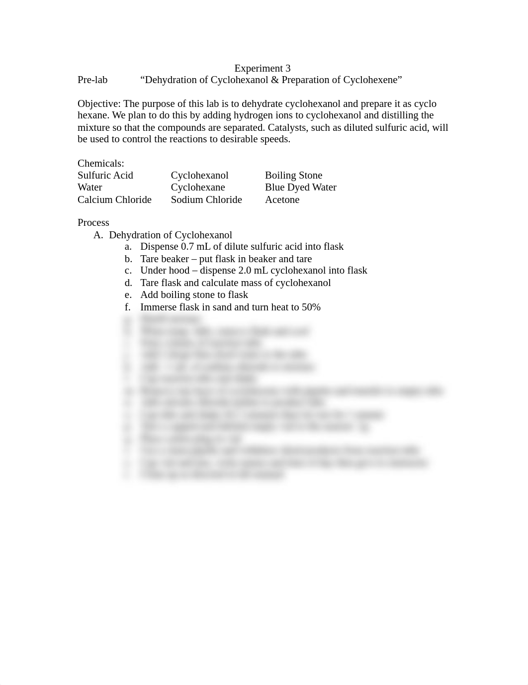 Dehydraton of Cyclohexanol & Preparation of Cyclohexne Pre-Lab_dl6w9wqhk5q_page1