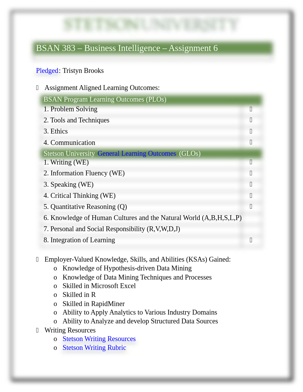 Tristyn Brooks BSAN383 - Assignment 6 - Data Mining.docx_dl6ysv84ukg_page1