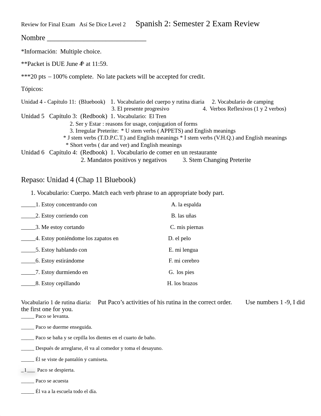 Zohra Bazzar - Review for Final Exam     Así Se Dice Level 2          Spanish 2.pdf_dl7icvbogg7_page1