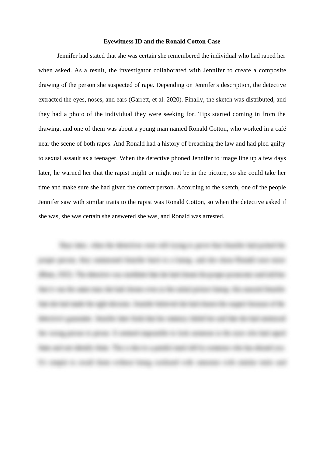 Eyewitness ID and the Ronald Cotton Case.docx_dl7zjk2w68o_page1