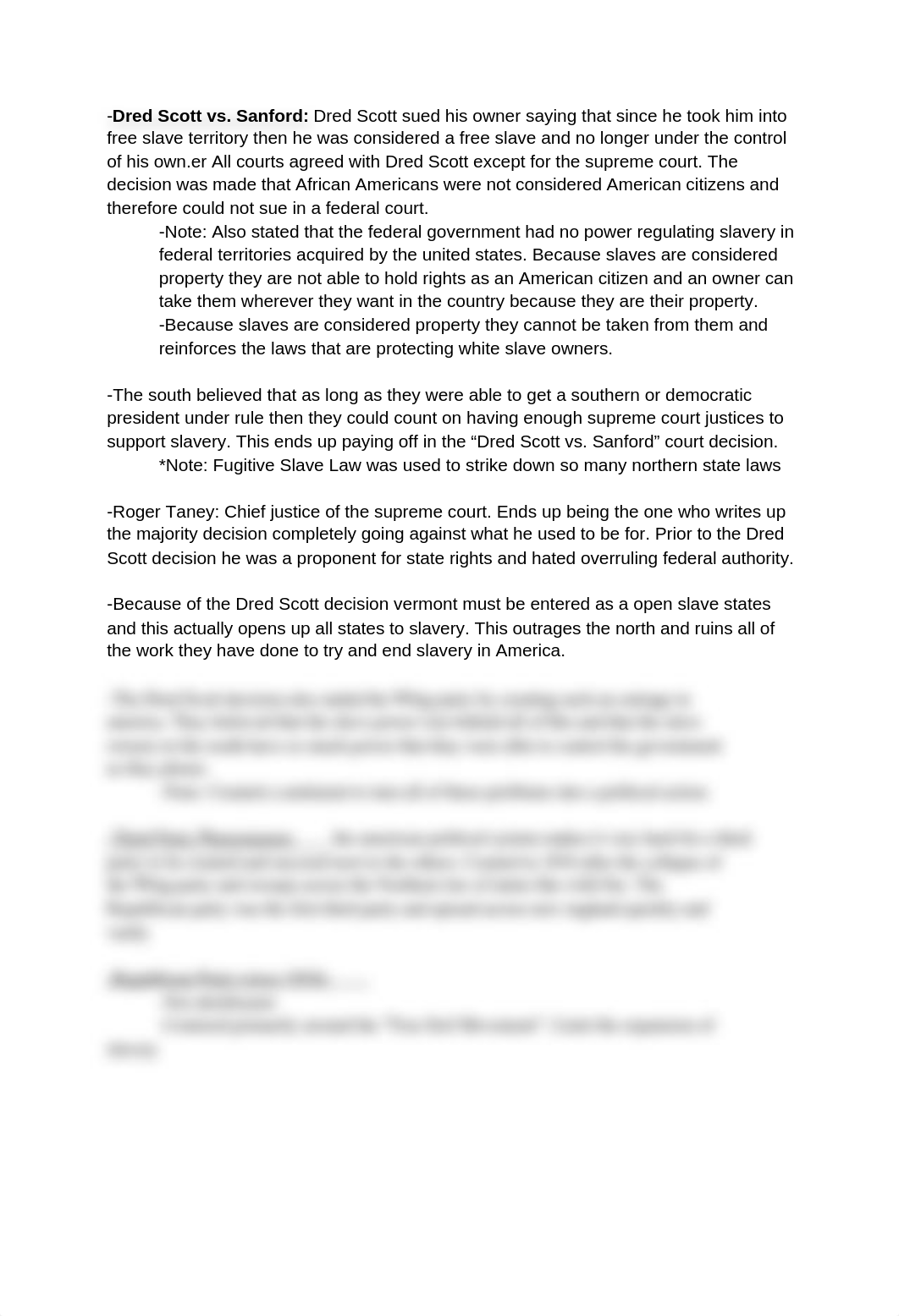 Notes_ Dred Scott vs. Sanford_ Politcal Parties_ Lincoln Election.docx_dl8etkmtrjl_page1